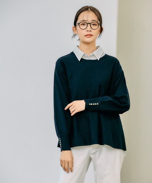 セール】スッキレイペプラムプルオーバー/252063（ニット/セーター