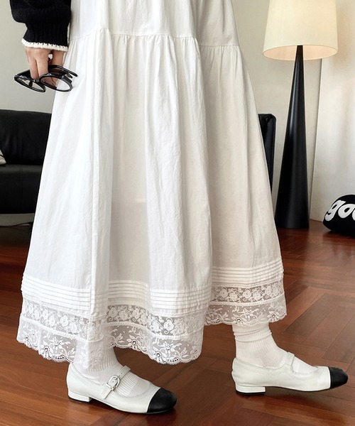 ★送料・関税込★THREETIMES★Creamy long skirt★スカート★ threetimes(スリータイムズ) スカート(レディース) - 海外通販の