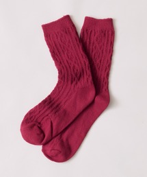 CALIFORNIA OUTFITTERS（カリフォルニア アウトフィッターズ）の「3-12C19 ケーブル編 くしゅくしゅ カラーソックス ビタミンカラー（ソックス/靴下）」