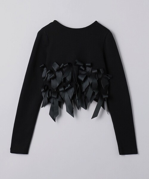 AEWEN MATOPH（イウエン マトフ）の「＜AEWEN MATOPH＞リボンテープ 2WAY カーディガン（カーディガン/ボレロ・レディース・オフホワイト/ブラック・FREE）」の17枚目の写真