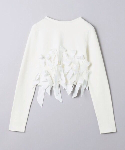 AEWEN MATOPH（イウエン マトフ）の「＜AEWEN MATOPH＞リボンテープ 2WAY カーディガン（カーディガン/ボレロ・レディース・オフホワイト/ブラック・FREE）」の22枚目の写真