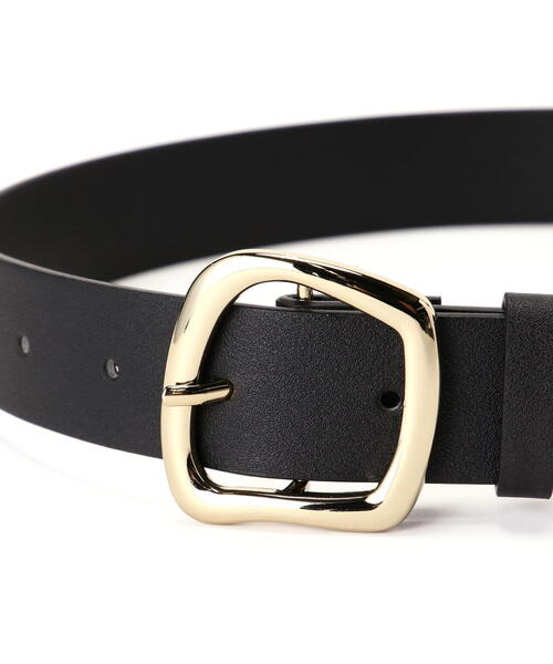 FREE'S MART（フリーズマート）の「◆ワイドバックルベルト（ベルト・レディース・ブラック/ブラウン・ﾌﾘ-）」の4枚目の写真