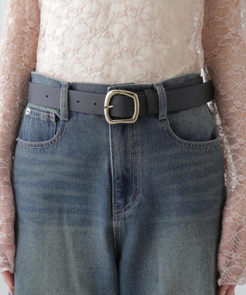 FREE'S MART（フリーズマート）の「◆ワイドバックルベルト（ベルト・レディース・ブラック/ブラウン・ﾌﾘ-）」の7枚目の写真