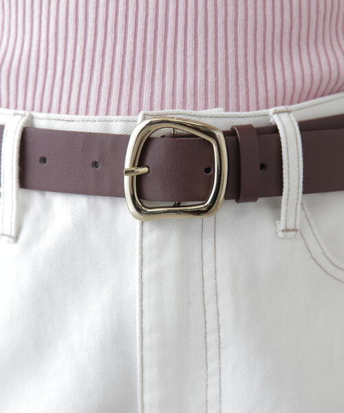 FREE'S MART（フリーズマート）の「◆ワイドバックルベルト（ベルト・レディース・ブラック/ブラウン・ﾌﾘ-）」の10枚目の写真