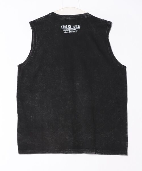 JUGLANS(ユグランス)の「【SMILEY FACE】 スマイルピグメントノースリーブ TEE/ノースリーブTシャツ/メンズ(Tシャツ/カットソー・メンズ・ブルー・M/L)」の2枚目の写真