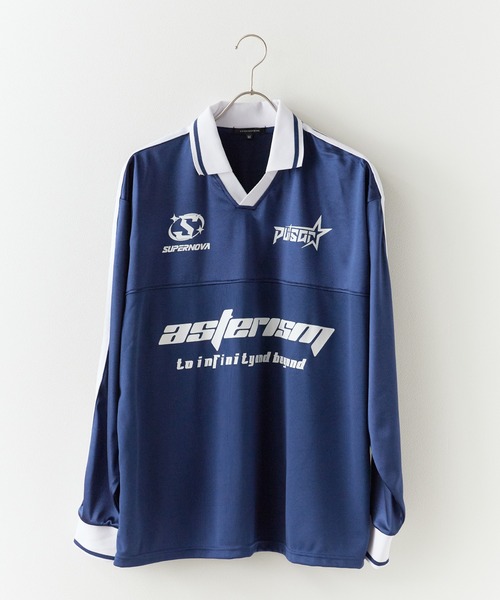 SUGGESTION（サジェッション）の「SUGGESTION/サジェッション グロッシーサッカーＴ（Tシャツ/カットソー・メンズ・シルバー/ネイビー/ブラック・M/S/L）」の10枚目の写真