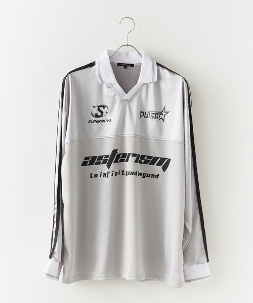 SUGGESTION（サジェッション）の「SUGGESTION/サジェッション グロッシーサッカーＴ（Tシャツ/カットソー・メンズ・シルバー/ネイビー/ブラック・M/S/L）」の15枚目の写真