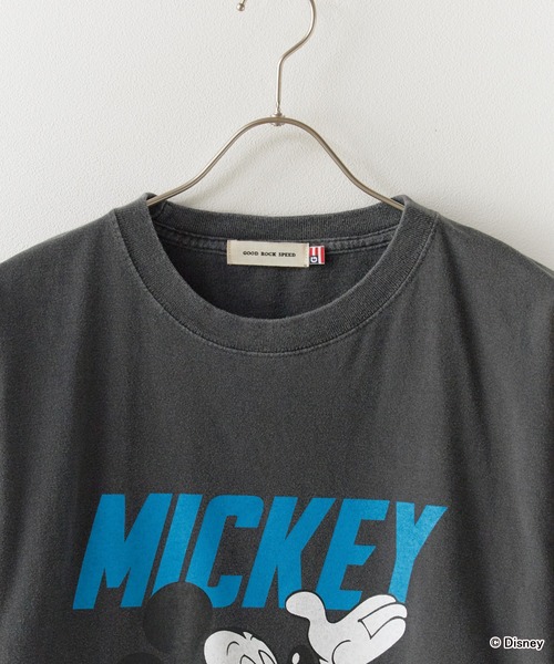 GOOD ROCK SPEED(グッドロックスピード)の「GOOD ROCK SPEED/グッドロックスピード / MICKEY MOUSE / Tshirt Tシャツ(Tシャツ/カットソー・メンズ・チャコール/ホワイト・L/M/XL)」の15枚目の写真