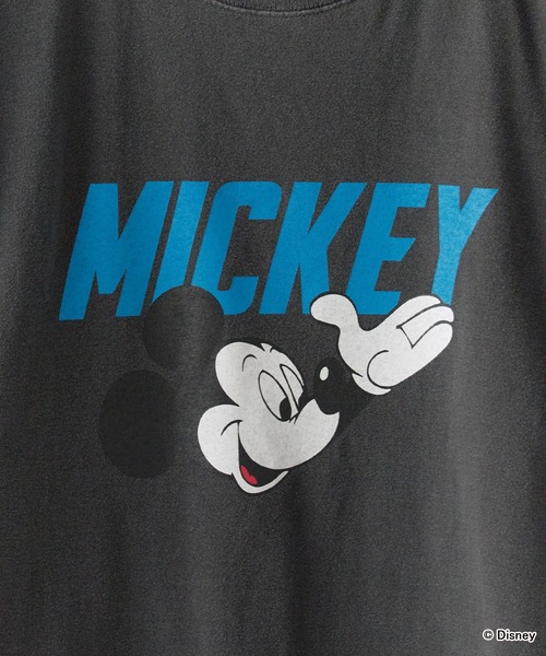 GOOD ROCK SPEED(グッドロックスピード)の「GOOD ROCK SPEED/グッドロックスピード / MICKEY MOUSE / Tshirt Tシャツ(Tシャツ/カットソー・メンズ・チャコール/ホワイト・L/M/XL)」の8枚目の写真