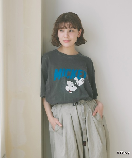 GOOD ROCK SPEED(グッドロックスピード)の「GOOD ROCK SPEED/グッドロックスピード / MICKEY MOUSE / Tshirt Tシャツ(Tシャツ/カットソー・メンズ・チャコール/ホワイト・L/M/XL)」の3枚目の写真