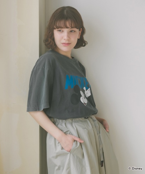 GOOD ROCK SPEED(グッドロックスピード)の「GOOD ROCK SPEED/グッドロックスピード / MICKEY MOUSE / Tshirt Tシャツ(Tシャツ/カットソー・メンズ・チャコール/ホワイト・L/M/XL)」の5枚目の写真