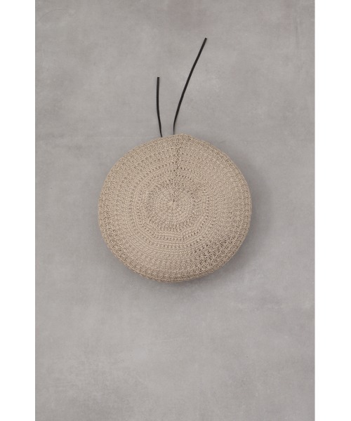 AZUL by moussy(アズールバイマウジー)の「パイピングサーモベレー(ハンチング/ベレー帽・レディース・ブラック/ベージュ・FREE)」の12枚目の写真