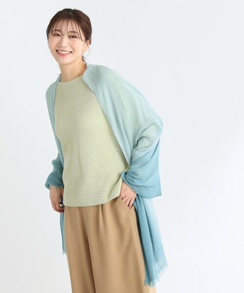 Reflect(リフレクト)の「【夏SALE】グラデーションカラーストール(ストール/ショール・レディース・ピンク/サックスブルー・00)」の6枚目の写真