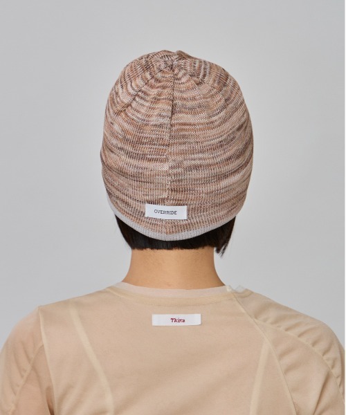 OVERRIDE（オーバーライド）の「OVERRIDE  OGCREC LOGO SHORT BEANIE SG / オーバーライド（ニットキャップ/ビーニー・レディース・ブラック/ライトグリーン/ライトグレー・57~59cm）」の21枚目の写真