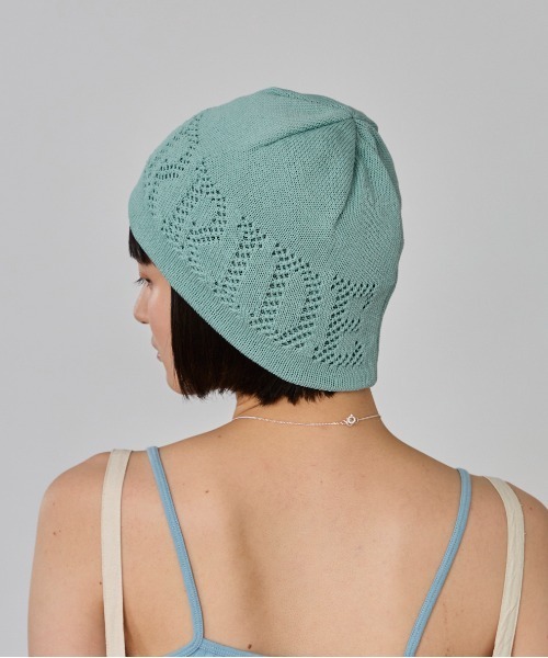 OVERRIDE（オーバーライド）の「OVERRIDE  OGCREC LOGO SHORT BEANIE SG / オーバーライド（ニットキャップ/ビーニー・レディース・ブラック/ライトグリーン/ライトグレー・57~59cm）」の14枚目の写真