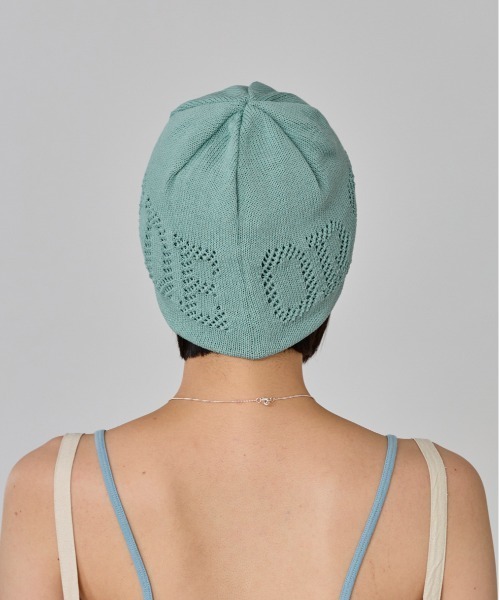 OVERRIDE（オーバーライド）の「OVERRIDE  OGCREC LOGO SHORT BEANIE SG / オーバーライド（ニットキャップ/ビーニー・レディース・ブラック/ライトグリーン/ライトグレー・57~59cm）」の13枚目の写真
