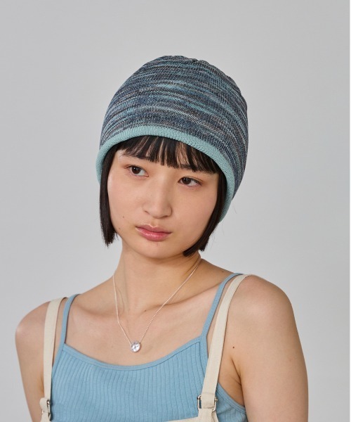 OVERRIDE（オーバーライド）の「OVERRIDE  OGCREC LOGO SHORT BEANIE SG / オーバーライド（ニットキャップ/ビーニー・レディース・ブラック/ライトグリーン/ライトグレー・57~59cm）」の12枚目の写真