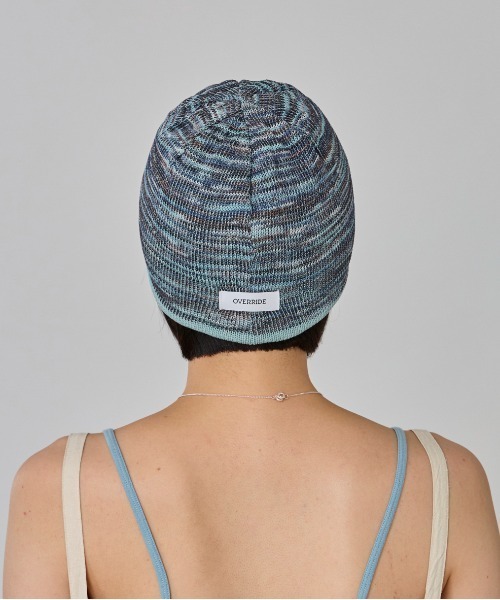 OVERRIDE（オーバーライド）の「OVERRIDE  OGCREC LOGO SHORT BEANIE SG / オーバーライド（ニットキャップ/ビーニー・レディース・ブラック/ライトグリーン/ライトグレー・57~59cm）」の9枚目の写真