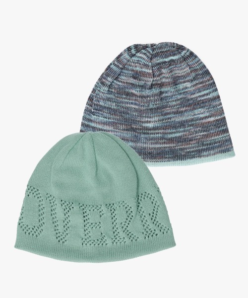 OVERRIDE（オーバーライド）の「OVERRIDE  OGCREC LOGO SHORT BEANIE SG / オーバーライド（ニットキャップ/ビーニー・レディース・ブラック/ライトグリーン/ライトグレー・57~59cm）」の8枚目の写真