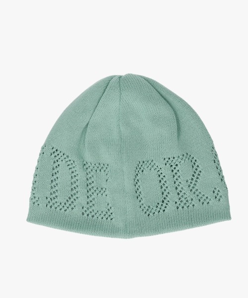 OVERRIDE（オーバーライド）の「OVERRIDE  OGCREC LOGO SHORT BEANIE SG / オーバーライド（ニットキャップ/ビーニー・レディース・ブラック/ライトグリーン/ライトグレー・57~59cm）」の6枚目の写真