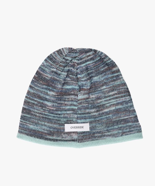 OVERRIDE（オーバーライド）の「OVERRIDE  OGCREC LOGO SHORT BEANIE SG / オーバーライド（ニットキャップ/ビーニー・レディース・ブラック/ライトグリーン/ライトグレー・57~59cm）」の4枚目の写真