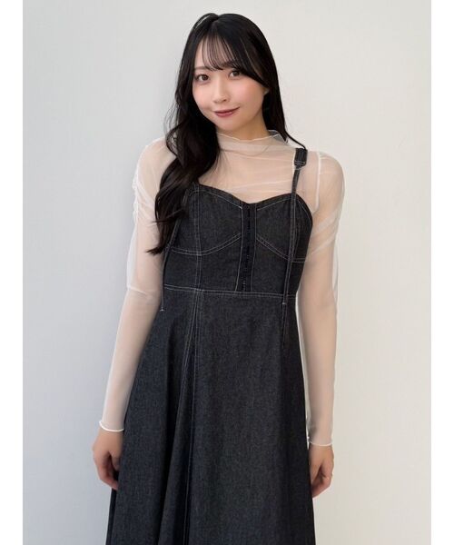 dazzlin（ダズリン）の「バリエコンパクトミニマルトップス（Tシャツ/カットソー・レディース・グレー/オフホワイト/ピンク/グリーン・FREE）」の20枚目の写真