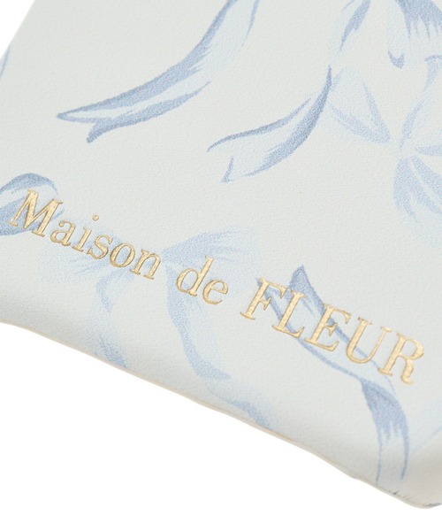 Maison de FLEUR（メゾンドフルール）の「リボンプリントアイフォン16ケース（スマホケース/カバー・レディース・ブラック/グレイッシュブルー/ピンク・FREE）」の6枚目の写真