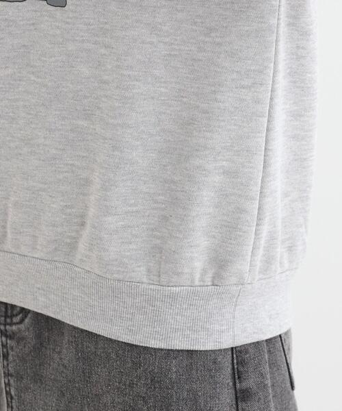 Cutie Blonde(キューティーブロンド)の「【あったか/S-LL】選べる2柄 裏起毛スウェット(スウェット・レディース・グレー系1/ライトグレー系・04/01/02/03)」の6枚目の写真