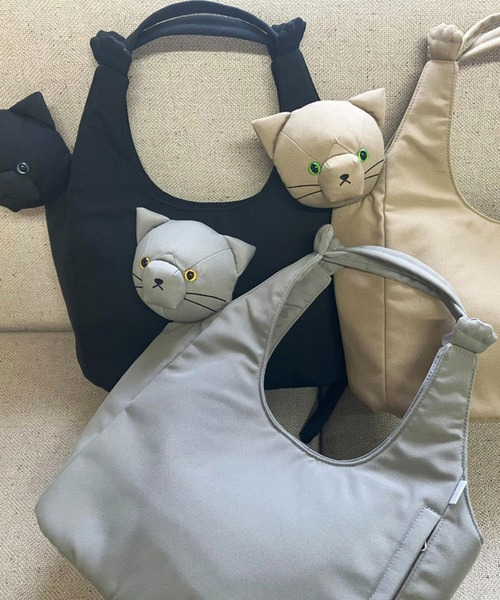 ROOTOTE(ルートート)の「ルートート / EU.ラウンド.ブラブラネコ-A(トートバッグ・レディース・グレー/ブラック/キャメル・FREE)」の22枚目の写真