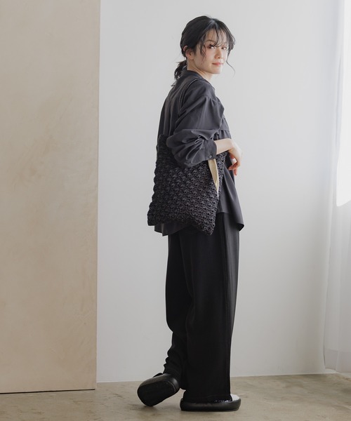 niko and...(ニコアンド)の「オリジナルシェルモチーフトートバッグ(トートバッグ・レディース・シルバー/ブラック・0)」の15枚目の写真