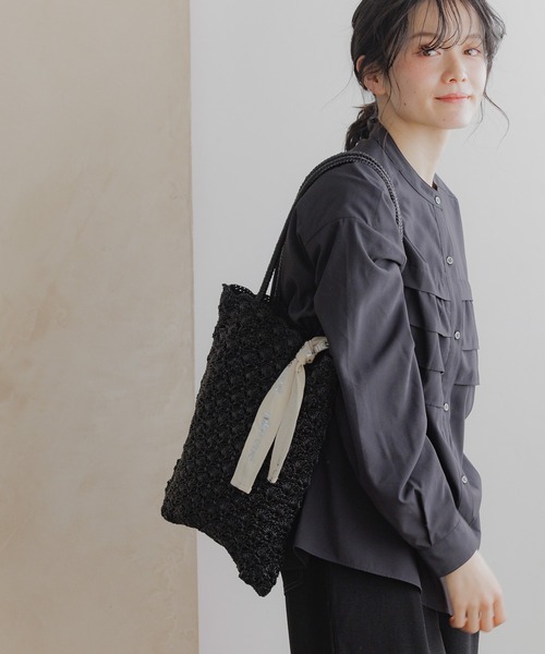 niko and...(ニコアンド)の「オリジナルシェルモチーフトートバッグ(トートバッグ・レディース・シルバー/ブラック・0)」の12枚目の写真