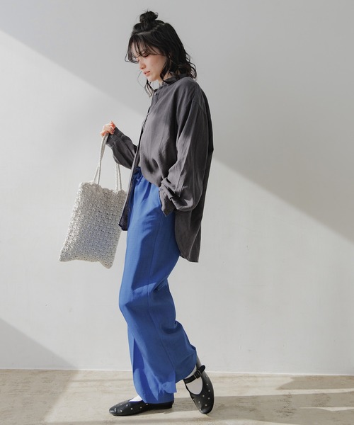niko and...(ニコアンド)の「オリジナルシェルモチーフトートバッグ(トートバッグ・レディース・シルバー/ブラック・0)」の10枚目の写真