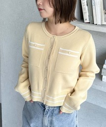 ミラノリブラインニットカーディガン