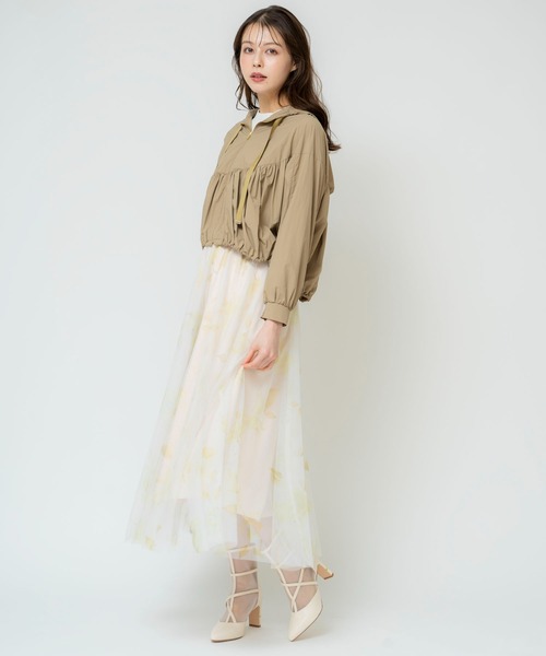 NOELA（ノエラ）の「フラワースタッズチュールスカート（スカート・レディース・イエロー/ピンク/ネイビー・フリー）」の18枚目の写真