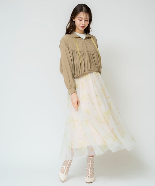 NOELA（ノエラ）の「フラワースタッズチュールスカート（スカート・レディース・イエロー/ピンク/ネイビー・フリー）」の19枚目の写真