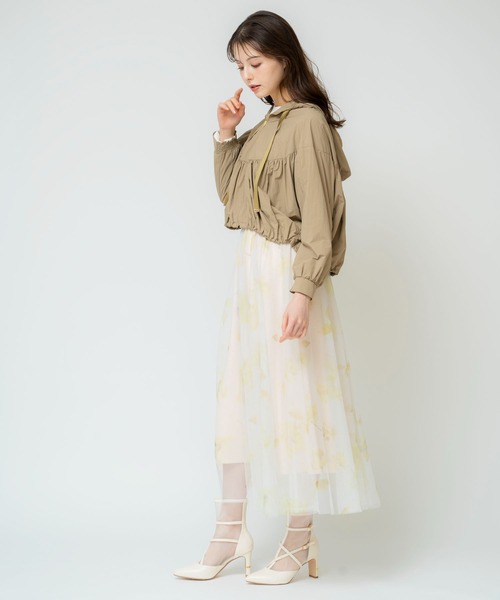 NOELA（ノエラ）の「フラワースタッズチュールスカート（スカート・レディース・イエロー/ピンク/ネイビー・フリー）」の21枚目の写真