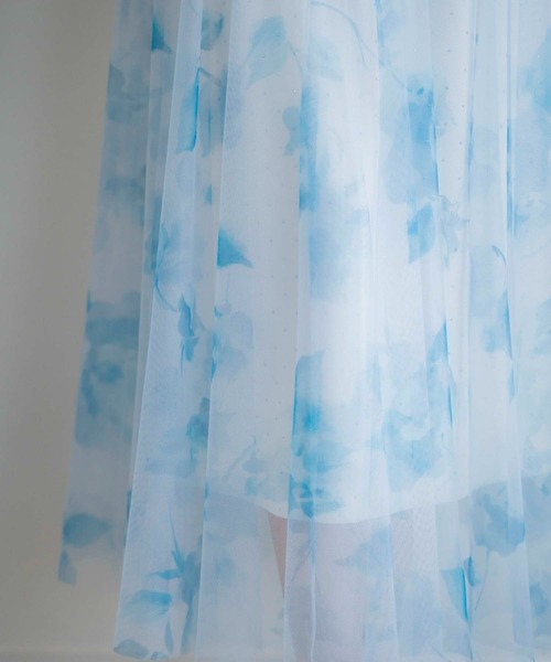 NOELA（ノエラ）の「フラワースタッズチュールスカート（スカート・レディース・イエロー/ピンク/ネイビー・フリー）」の10枚目の写真