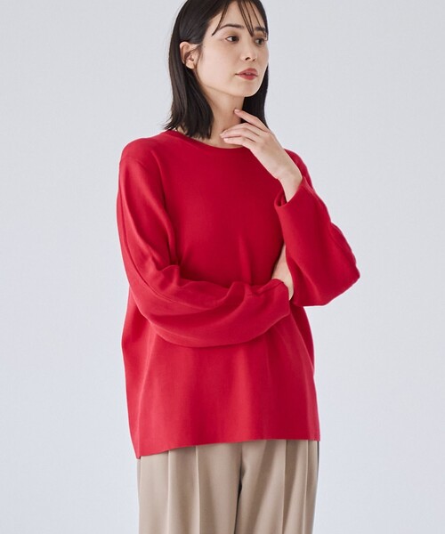 セール】コットン16Gロングスリーブプルオーバー（ニット/セーター