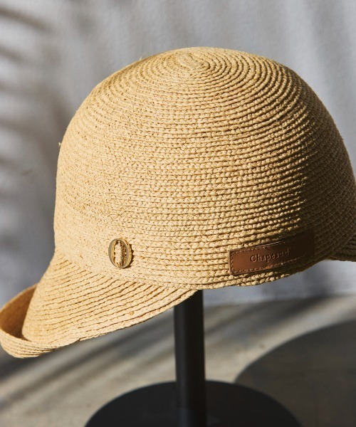 Chapeau d' O シャポードオー ラフィア 麦わら帽子 細紐 お値下中Chapeau d' O シャポードオー ラフィア 麦わら帽子 牛革細紐