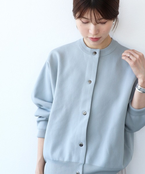 TITE IN THE STORE(ティテ インザ ストア)の「クルーネックスナップボタンニットカーディガン(カーディガン/ボレロ・レディース・ピンク/ブルー/ブラック・38)」の3枚目の写真