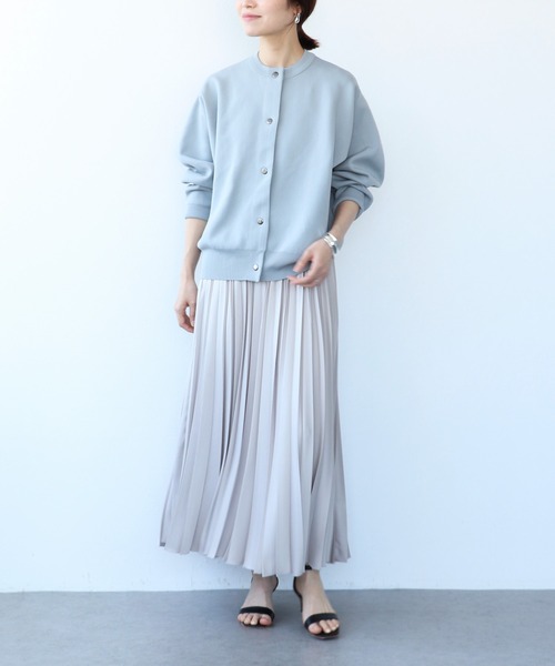 TITE IN THE STORE(ティテ インザ ストア)の「クルーネックスナップボタンニットカーディガン(カーディガン/ボレロ・レディース・ピンク/ブルー/ブラック・38)」の16枚目の写真