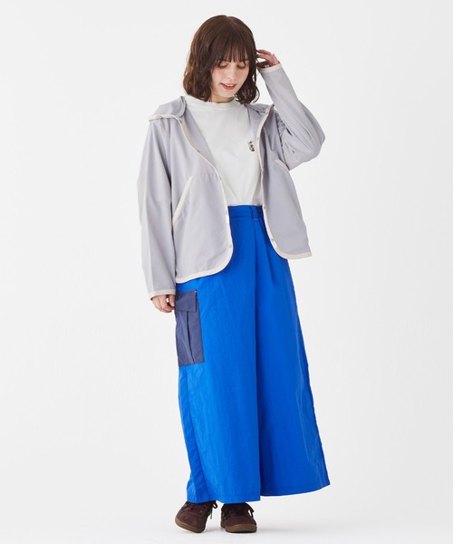 KRIFF MAYER（クリフメイヤー）の「かるさらエアーボタンフードJK（その他アウター・レディース・チャコール/セージグリーン/カラフル/ネイビー/グレー・LARGE/MEDIUM）」の10枚目の写真