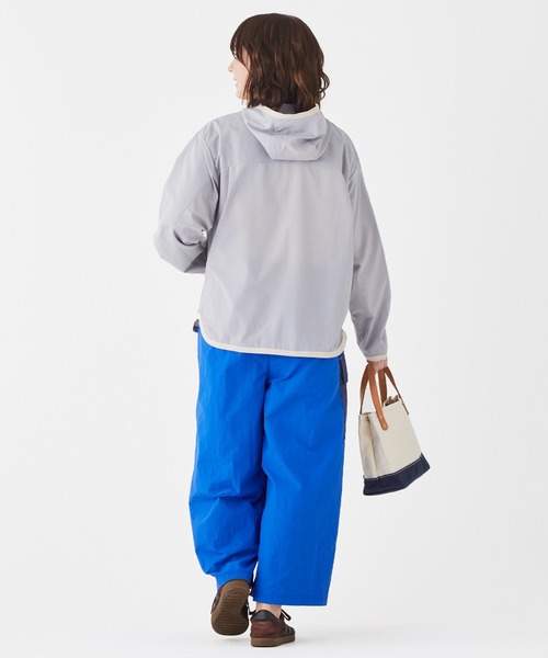 KRIFF MAYER（クリフメイヤー）の「かるさらエアーボタンフードJK（その他アウター・レディース・チャコール/セージグリーン/カラフル/ネイビー/グレー・LARGE/MEDIUM）」の13枚目の写真