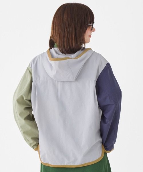 KRIFF MAYER（クリフメイヤー）の「かるさらエアーボタンフードJK（その他アウター・レディース・チャコール/セージグリーン/カラフル/ネイビー/グレー・LARGE/MEDIUM）」の18枚目の写真