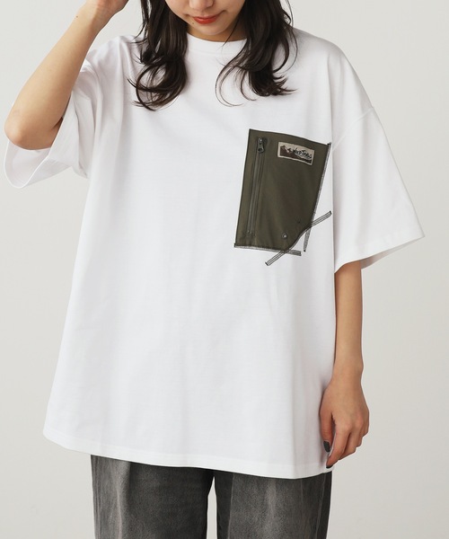 WILD THINGS(ワイルドシングス)の「WILD THINGS/ワイルドシングス CAMP POCKET TEE ポケットTシャツ メンズ 夏物 夏服(Tシャツ/カットソー・メンズ・ホワイト/ダークネイビー/ブラック・M/L/XL)」の17枚目の写真