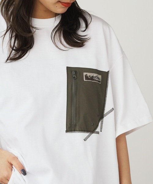WILD THINGS(ワイルドシングス)の「WILD THINGS/ワイルドシングス CAMP POCKET TEE ポケットTシャツ メンズ 夏物 夏服(Tシャツ/カットソー・メンズ・ホワイト/ダークネイビー/ブラック・M/L/XL)」の18枚目の写真