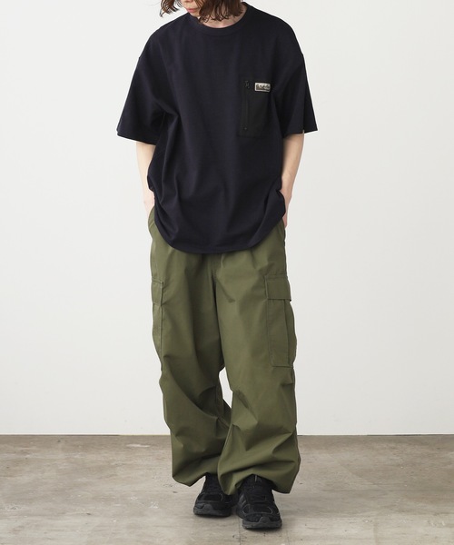 WILD THINGS(ワイルドシングス)の「WILD THINGS/ワイルドシングス CAMP POCKET TEE ポケットTシャツ メンズ 夏物 夏服(Tシャツ/カットソー・メンズ・ホワイト/ダークネイビー/ブラック・M/L/XL)」の13枚目の写真
