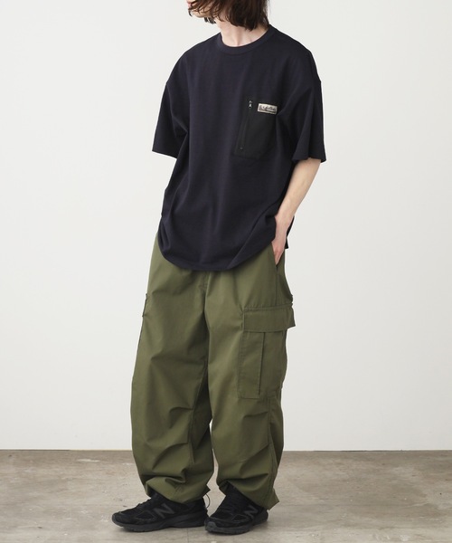 WILD THINGS(ワイルドシングス)の「WILD THINGS/ワイルドシングス CAMP POCKET TEE ポケットTシャツ メンズ 夏物 夏服(Tシャツ/カットソー・メンズ・ホワイト/ダークネイビー/ブラック・M/L/XL)」の14枚目の写真