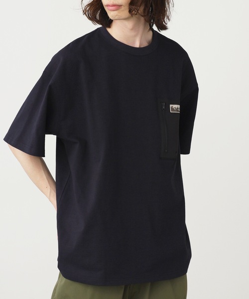 WILD THINGS(ワイルドシングス)の「WILD THINGS/ワイルドシングス CAMP POCKET TEE ポケットTシャツ メンズ 夏物 夏服(Tシャツ/カットソー・メンズ・ホワイト/ダークネイビー/ブラック・M/L/XL)」の11枚目の写真