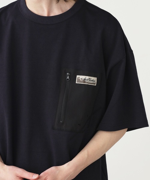 WILD THINGS(ワイルドシングス)の「WILD THINGS/ワイルドシングス CAMP POCKET TEE ポケットTシャツ メンズ 夏物 夏服(Tシャツ/カットソー・メンズ・ホワイト/ダークネイビー/ブラック・M/L/XL)」の12枚目の写真